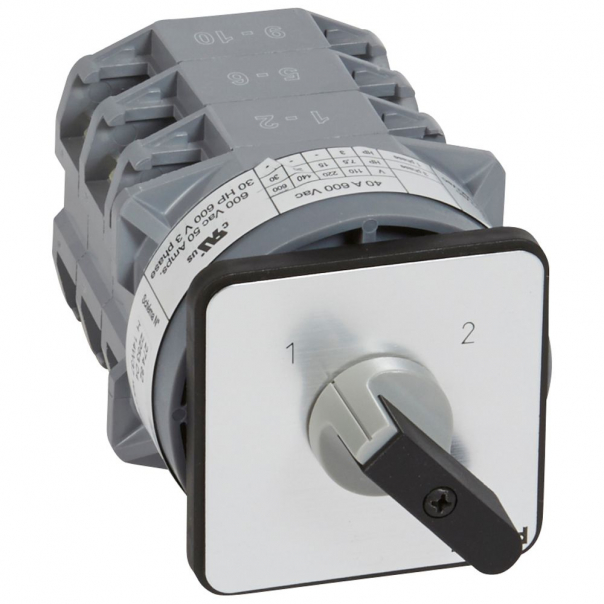 ŁĄCZNIK KRZYWKOWY 50A 3 BIEGUNY PROGRAM 1-2 PR40 - 027482 - LEGRAND