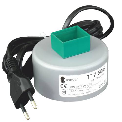 TTZ 200/G 230/110V Transformator jednofazowy USA z sznurem sieć - 17145-9993 - BREVE