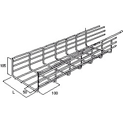 KORYTKO SIATKOWE 105X150 MM STAL NIERDZEWNA 316L. - CM000904 - LEGRAND