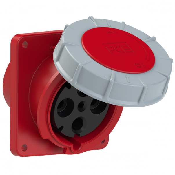 GNIAZDO TABLICOWE SKOŚNE POWER TWIST  125A 400V 3P+Z 120x130mm  - 444-6 - PCE