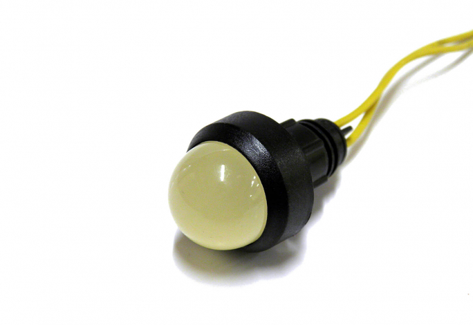 KONTROLKA DIODOWA, KLOSZ 20 MM, 230V ŻÓŁTY KLP20Y/230V  - 84520004 - SIMET