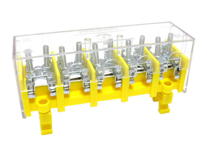 LZ 5*25/10 wyk.22P Odgałęźnik instalacyjny 5-segmentowy (zacisk: 5x2x25mm2 - 5x4x10mm2) na TS 35/ z  - 84095004 - SIMET