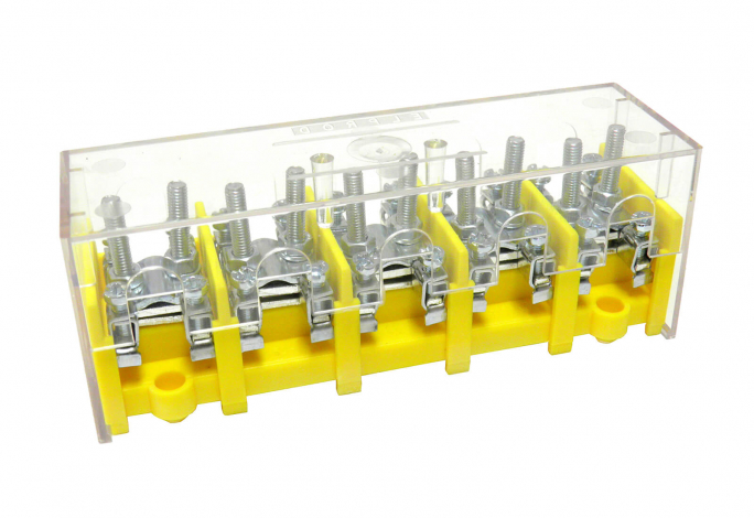 ODGAŁĘŹNIK INSTALACYJNY 5-SEGMENTOWY (ZACISK: 5X2X25MM2 - 5X4X10MM2) Z POKRYWĄ LZ 5*25/10 WYK.12P  - 84167004 - SIMET