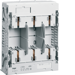 Podstawa bezpiecznikowa,NH2,3X400A  montaż na szynach 60mm - LT253U - HAGER