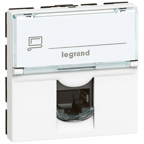 GNIAZDO 1XRJ45 KAT6 UTP 90&deg; MOSAIC - 076591 - LEGRAND