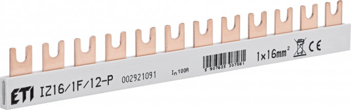 Izolowana szyna zbiorcza IZ16/1F/12P - 002921091 - ETI