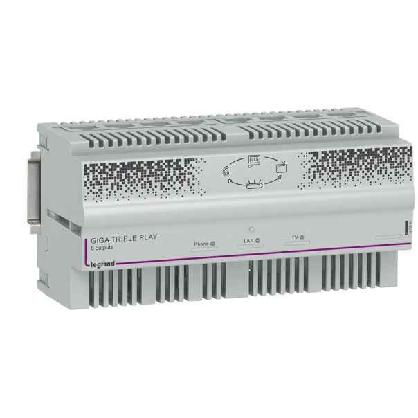 CENTRALA AUTOMATYCZNA TRIPLE PLAYGIGABIT, 8 WYJŚĆ - 413044 - LEGRAND