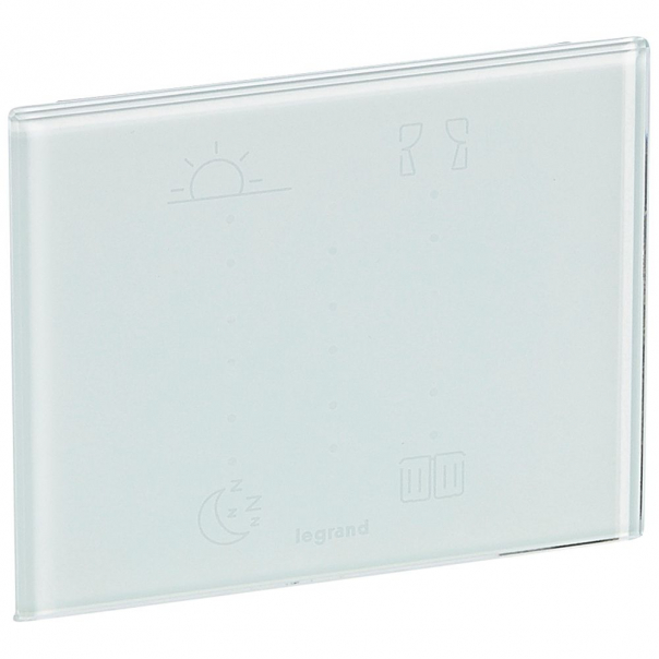 STEROWNIK DOTYKOWY DZIEŃ/NOC/ROLETY:GÓRA/DÓŁ SZKŁO KAOLIN MYHOME BUS/SCS - 067273 - LEGRAND