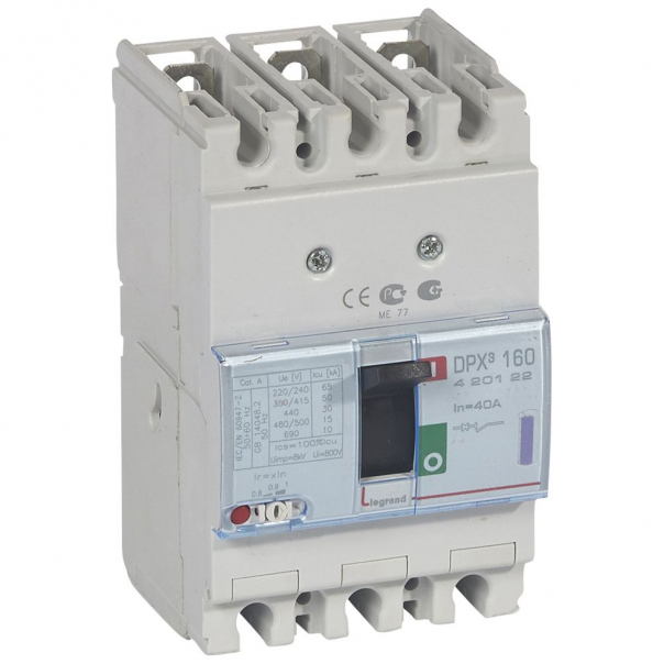 WYŁĄCZNIK 40A 3-POLOWY 50KA DPX3 160 - 420122 - LEGRAND