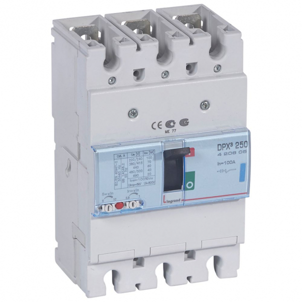 WYŁĄCZNIK 100A 3-POLOWY70KA DPX3 250 - 420605 - LEGRAND