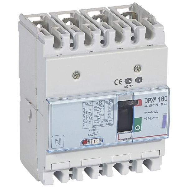 WYŁĄCZNIK 40A 4-POLOWY 50KA DPX3 160 - 420132 - LEGRAND