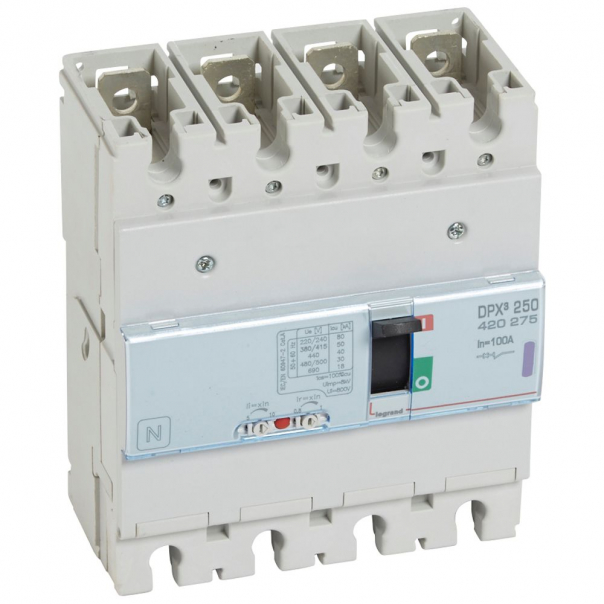 WYŁĄCZNIK 100A 4-POLOWY 50KA DPX3 250 - 420275 - LEGRAND