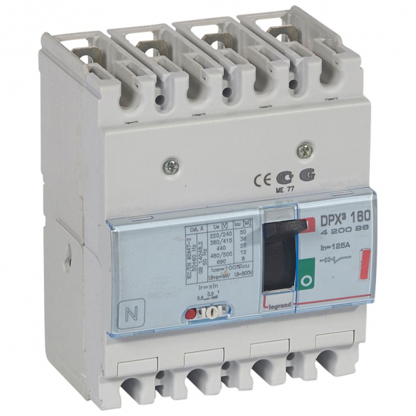 WYŁĄCZNIK 125A 4-POLOWY 36KA DPX3 160 - 420096 - LEGRAND