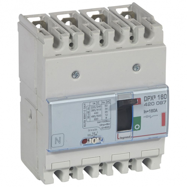WYŁĄCZNIK MOCY 160A 4-POLOWY 36KA DPX3 160 - 420097 - LEGRAND