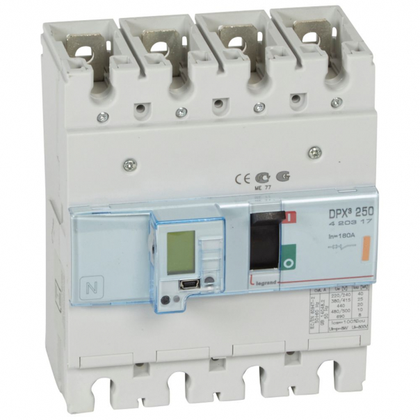 WYŁĄCZNIK MOCY 160A 4-POLOWY 25KA DPX3 250 EL - 420317 - LEGRAND