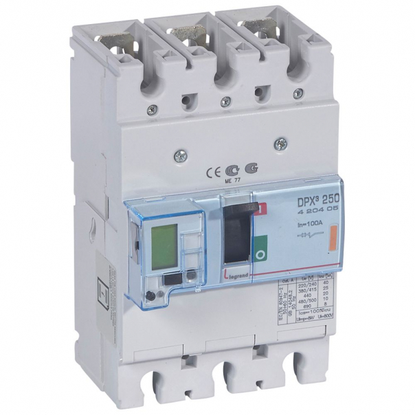 WYŁĄCZNIK 100A 3-POLOWY 25KA DPX3 250 EL+P - 420405 - LEGRAND
