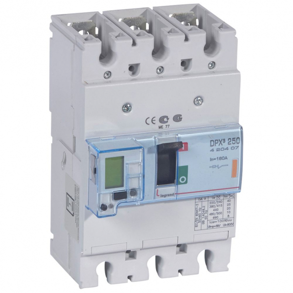 WYŁĄCZNIK MOCY 160A 3-POLOWY 25KA DPX3 250 EL+P - 420407 - LEGRAND