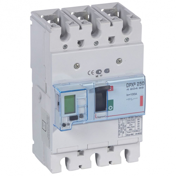 WYŁĄCZNIK 100A 3-POLOWY 36KA DPX3 250 EL+P - 420435 - LEGRAND