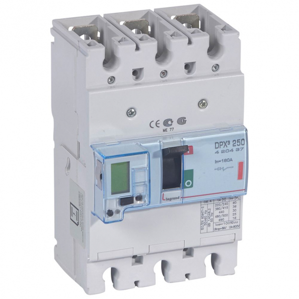 WYŁĄCZNIK MOCY 160A 3-POLOWY 36KA DPX3 250 EL+P - 420437 - LEGRAND