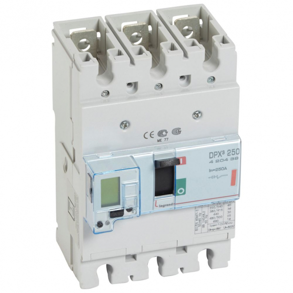 WYŁĄCZNIK MOCY 250A 3-POLOWY 36KA DPX3 250 EL+P - 420439 - LEGRAND