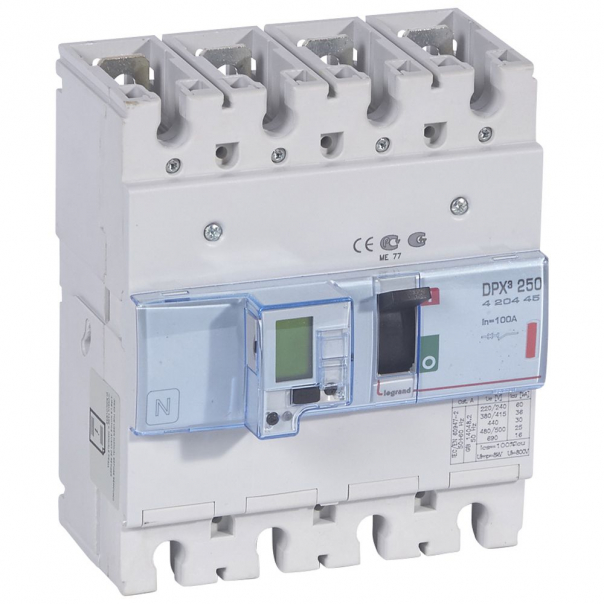 WYŁĄCZNIK 100A 4-POLOWY 36KA DPX3 250 EL+P - 420445 - LEGRAND