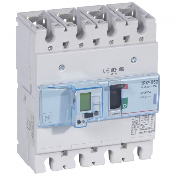 WYŁĄCZNIK MOCY 250A 4-POLOWY 50KA DPX3 250 EL+P - 420479 - LEGRAND