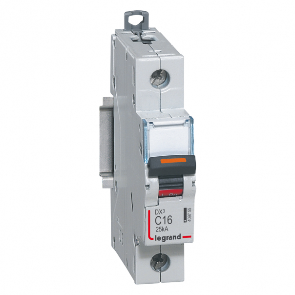 WYŁĄCZNIK NADPRĄDOWY C 16A 1-POLOWY 25KA DX3 S321 - 409755 - LEGRAND
