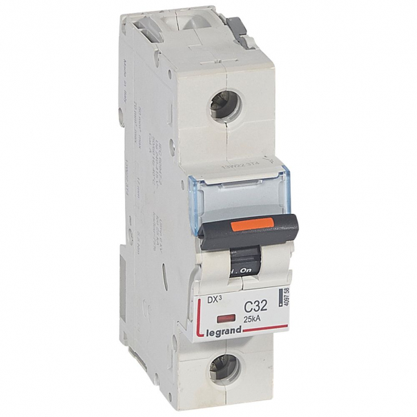 WYŁĄCZNIK NADPRĄDOWY C 32A 1-POLOWY 25KA DX3 S321 - 409758 - LEGRAND