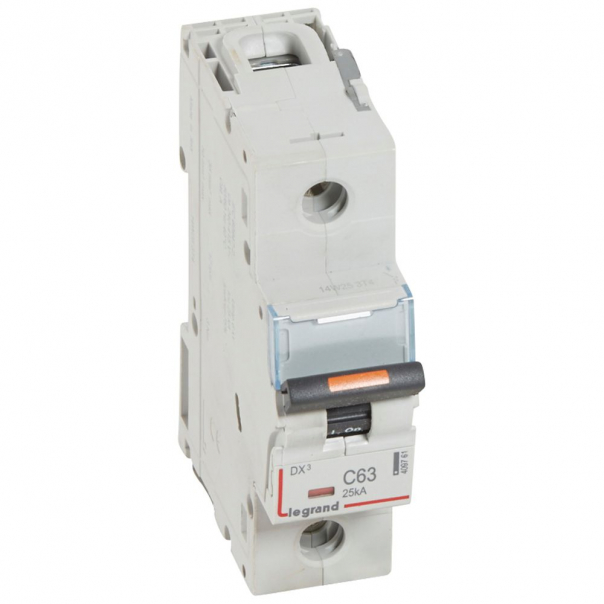 WYŁĄCZNIK NADPRĄDOWY C 63A 1-POLOWY 25KA DX3 S321 - 409761 - LEGRAND