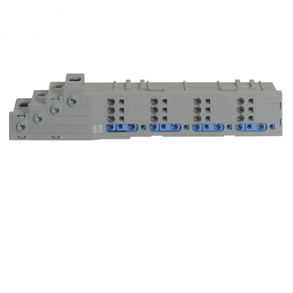 BLOK ROZDZIELACZA RZĘDU 125 A ZACISKI SPRĘŻYNOWE, DO 1/2 RZĘDU HX3 - 405231 - LEGRAND