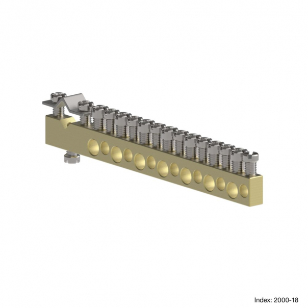 LISTWA ZACISKOWA L-15 MOSIĘŻNA MSF  - 2000-18 - ELEKTRO-PLAST NASIELSK