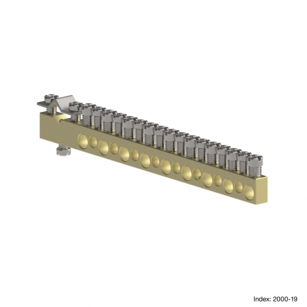 LISTWA ZACISKOWA L-18 MOSIĘŻNA MSF  - 2000-19 - ELEKTRO-PLAST NASIELSK