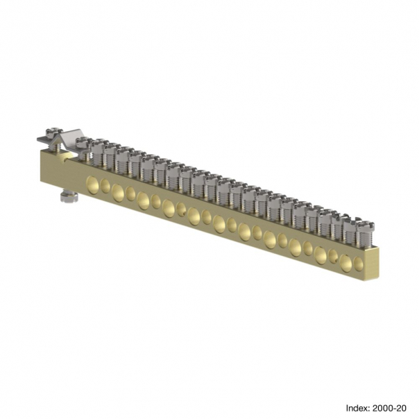 LISTWA ZACISKOWA L-23 MOSIĘŻNA MSF  - 2000-20 - ELEKTRO-PLAST NASIELSK