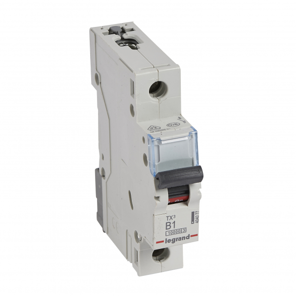 WYŁĄCZNIK NADPRĄDOWY B 1A 1 POLOWY CHARAKTERYSTYKA B SERII TX3 S311 - 404077 - LEGRAND