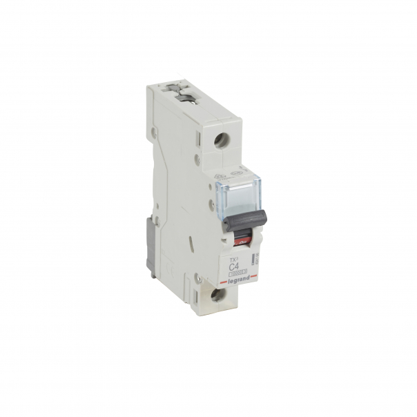 WYŁĄCZNIK NADPRĄDOWY C 4A 1 POLOWY CHARAKTERYSTYKA C SERII TX3 S311 - 404166 - LEGRAND