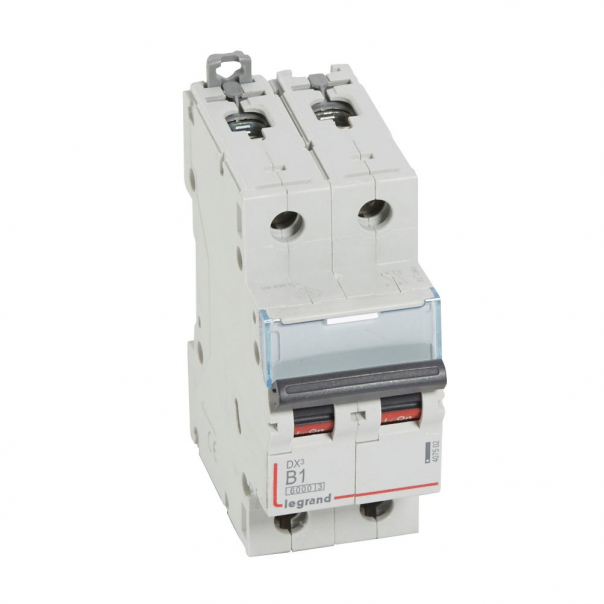 WYŁĄCZNIK NADPRĄDOWY B 1A 2-POLOWY SERII DX3 S 302 - 407502 - LEGRAND