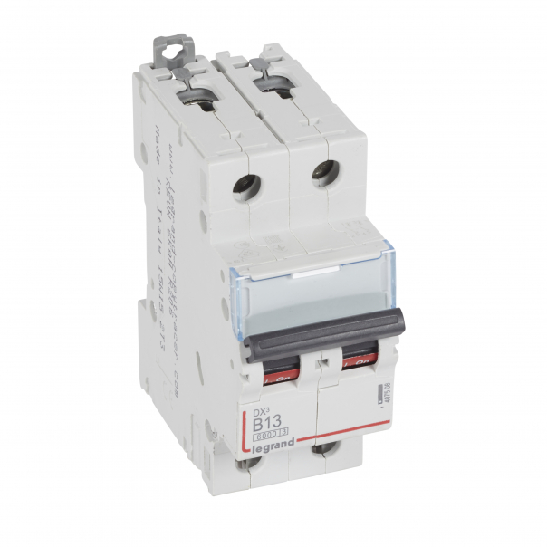 WYŁĄCZNIK NADPRĄDOWY B 13A 2-POLOWY SERII DX3 S 302 - 407508 - LEGRAND