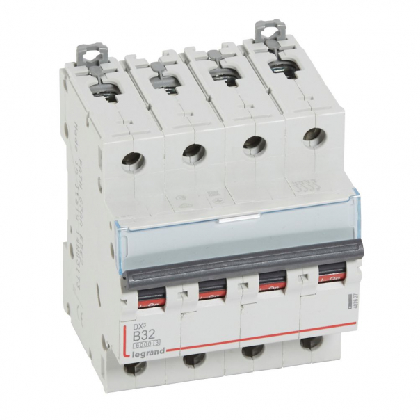 WYŁĄCZNIK NADPRĄDOWY B 32A 4-POLOWY SERII DX3 S304 - 407627 - LEGRAND