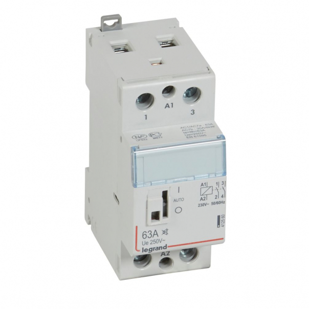 STYCZNIK MODUŁOWY 63A 2NO STEROWANIE 230V CICHY SM 363 - 412560 - LEGRAND