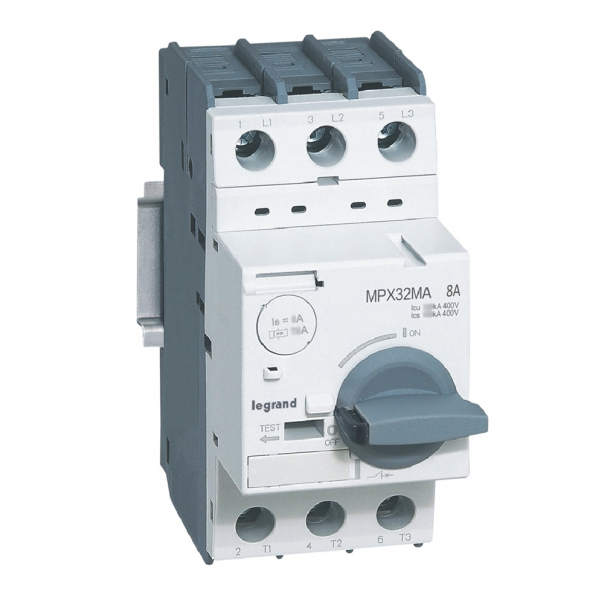 WYŁĄCZNIK SILNIKOWY 8A TYLKO Z WYZWALACZEM MAGNETYCZNYM MPX3 32MA - 417349 - LEGRAND