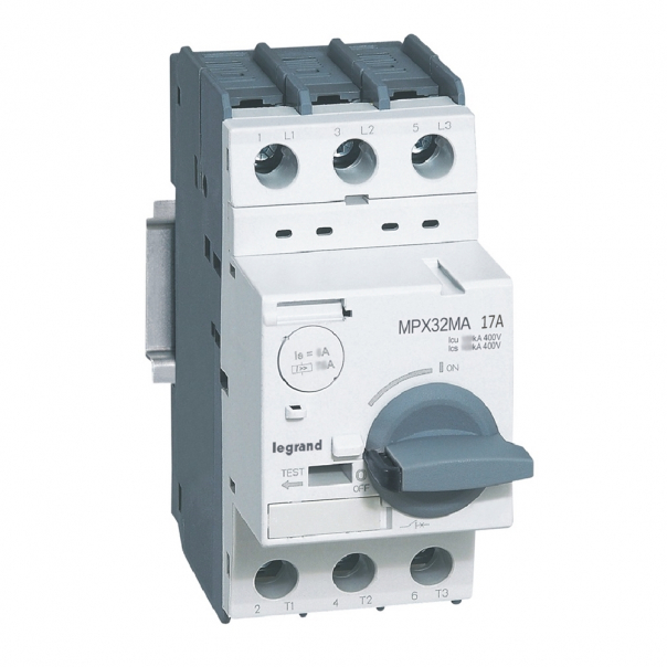 WYŁĄCZNIK SILNIKOWY 17A TYLKO Z WYZWALACZEM MAGNETYCZNYM MPX3 32MA - 417352 - LEGRAND