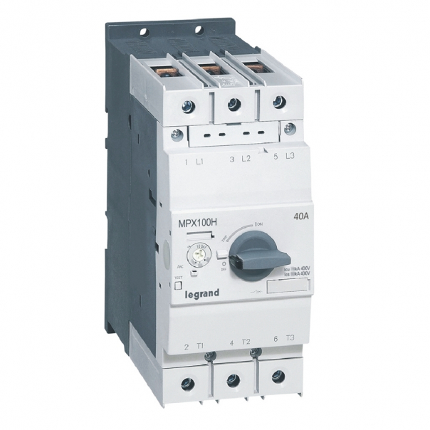 WYŁĄCZNIK SILNIKOWY ZAKRES 28-40A WYSOKA ZDOLNOŚĆ ZWARCIOWA MPX3 100H - 417374 - LEGRAND
