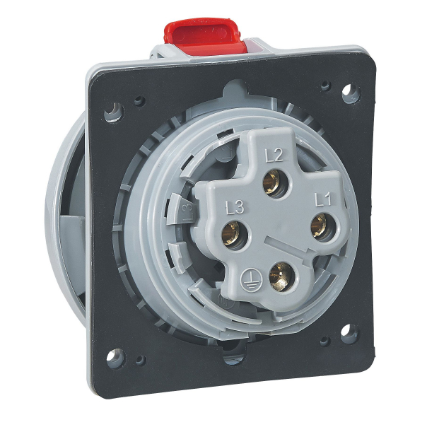 GNIAZDO TABLICOWE 32A 3 POLOWE Z UZIEMIENIEM 400V IP67 - 555488 - LEGRAND