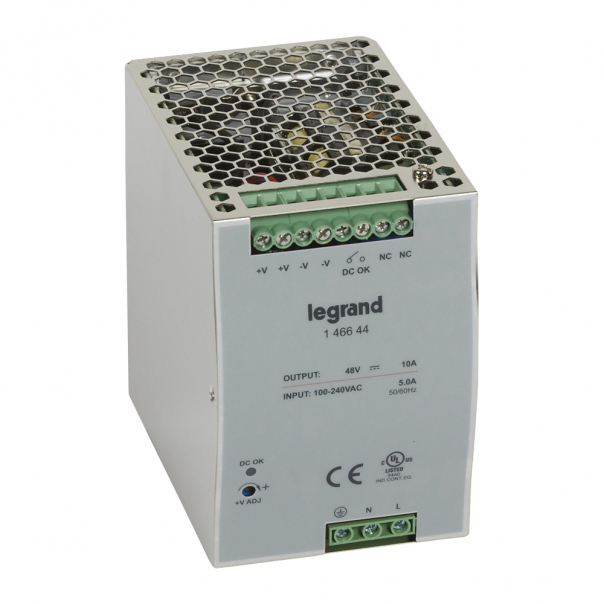 ZASILACZ STABILIZOWANY 1-FAZOWY 240V/48V 10A - 146644 - LEGRAND
