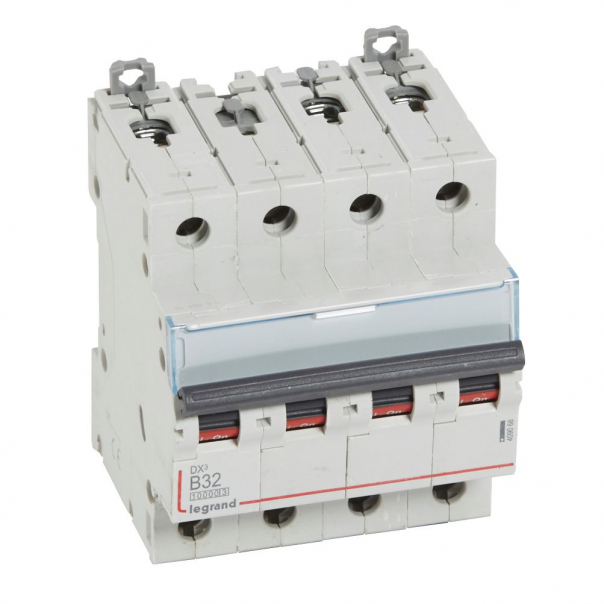 WYŁĄCZNIK NADPRĄDOWY B 32A 4 POLOWY CHARAKTERYSTYKA B SERII DX3 S 314 - 409068 - LEGRAND