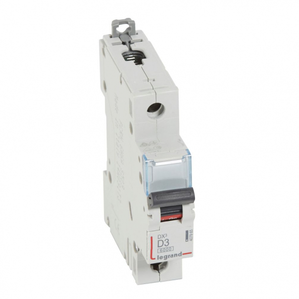 WYŁĄCZNIK NADPRĄDOWY D 3A 1 POLOWY CHARAKTERYSTYKA D SERII DX3 S 301 - 407965 - LEGRAND