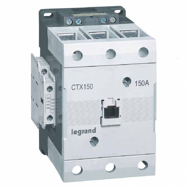 STYCZNIK MOCY 150A 3 POLOWY STYKI POMOCNICZE 2NO 2NC STEROWANIE 100-240V AC CTX3/DC CTX3 - 416266 - LEGRAND