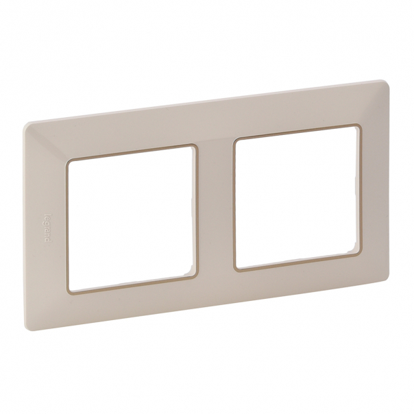 RAMKA PODWÓJNA KREMOWA/ZŁOTA VALENA LIFE - 754062 - LEGRAND