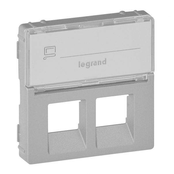 PLAKIETKA GNIAZDA 2XRJ45 Z ETYKIETĄ VALENA LIFE - 755482 - LEGRAND