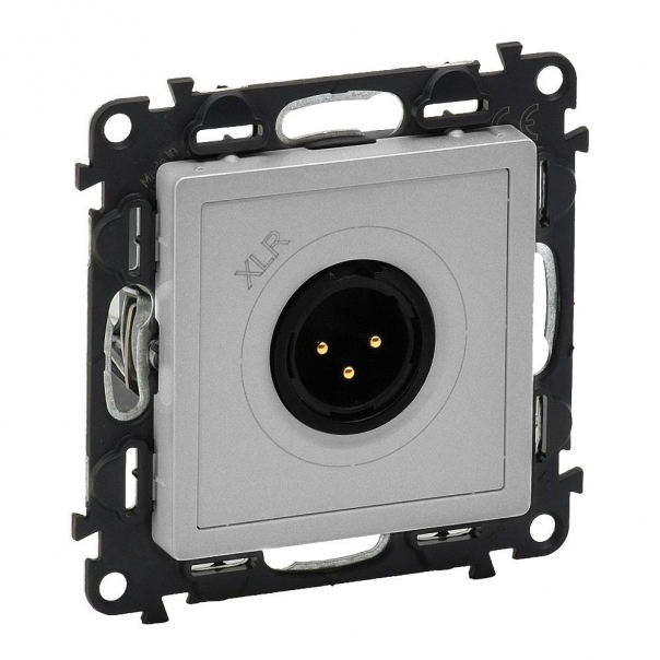 GNIAZDO MĘSKIE XLR ALUMINIUM VALENA LIFE  - 753374 - LEGRAND